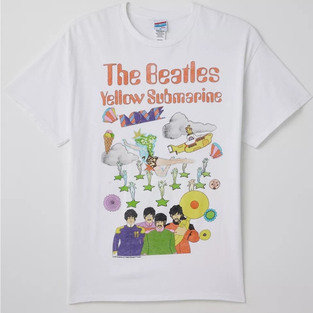 NWOT Urban Outfitters Junk Food The Beatles Vintage Tee Size Large